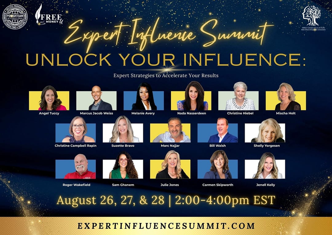 Expert Influence Summit featuring Christine Campbell Rapin on August 26-28th, 2025.