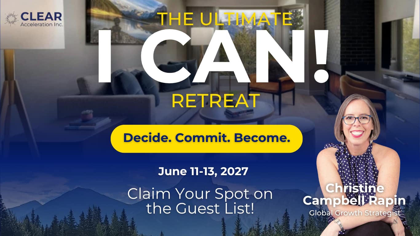 The Ultimate I CAN! Retreat June 11-13, 2027. Where emerging entrepreneurs commit, decide and become next level leaders with next level results. Enroll today.