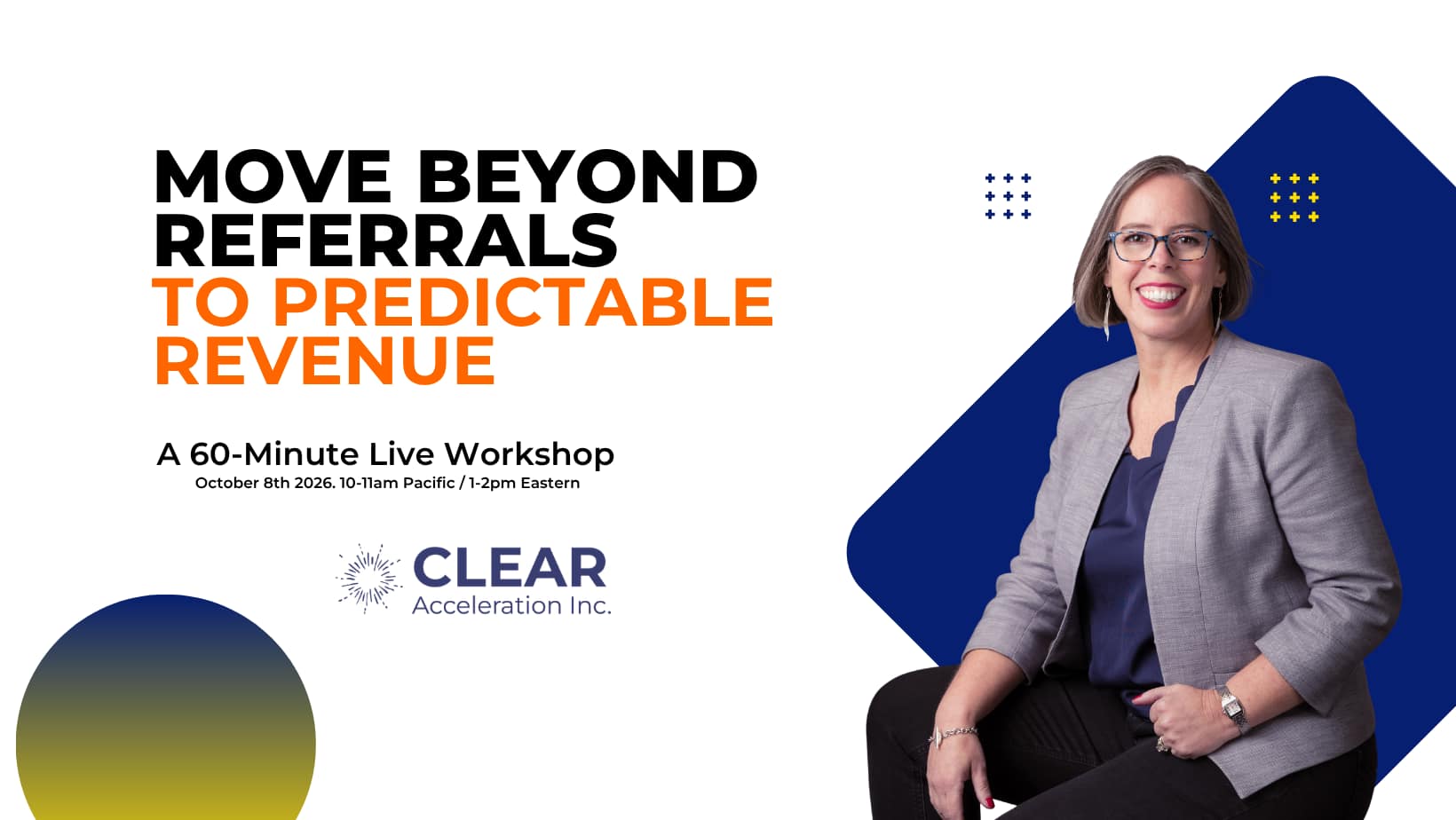 Move Beyond Referrals to Predictable Revenue. Join this live training on October 8th, 2026.