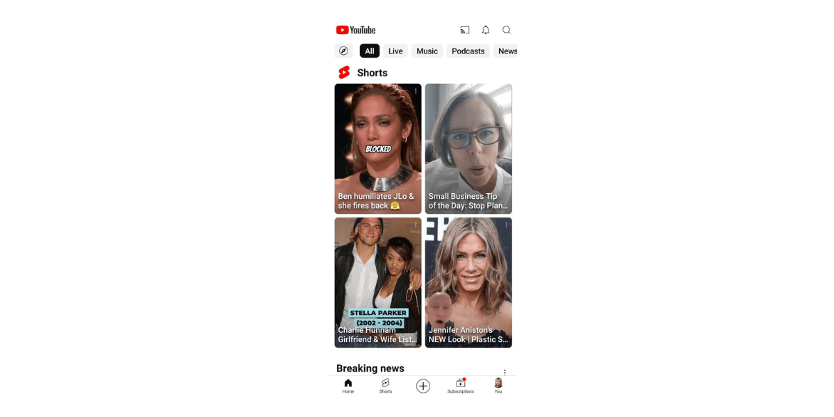 Christine Campbell Rapin - Business Mentor & Strategic Advisor Featured On Youttube Shorts Next To Jlo, Jennifer Anniston And Charlie Hunnman.