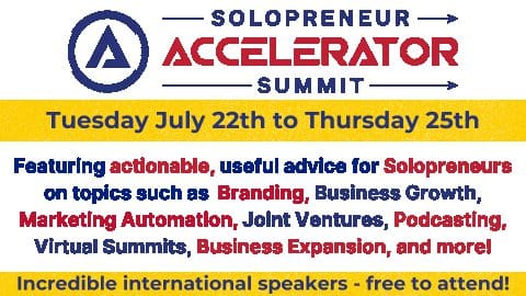 Solopreneur Accelerator Summit Banner